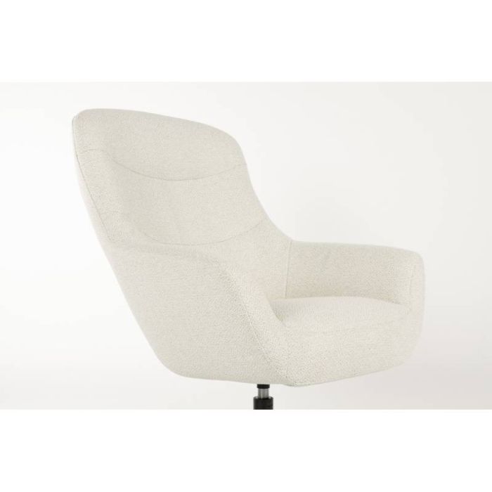 Sillón Giratorio Lounge Blanco Roto, 84'5 Cm
