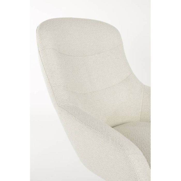 Sillón Giratorio Lounge Blanco Roto, 84'5 Cm