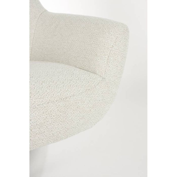 Sillón Giratorio Lounge Blanco Roto, 84'5 Cm