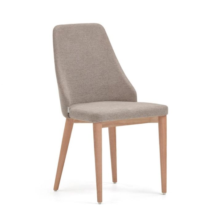 Silla Rosie Estilo Nórdico-Moderno Marrón Natural, 48 Cm
