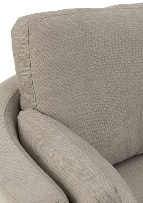 Sillón Pivotante Madera/Tejido Gris