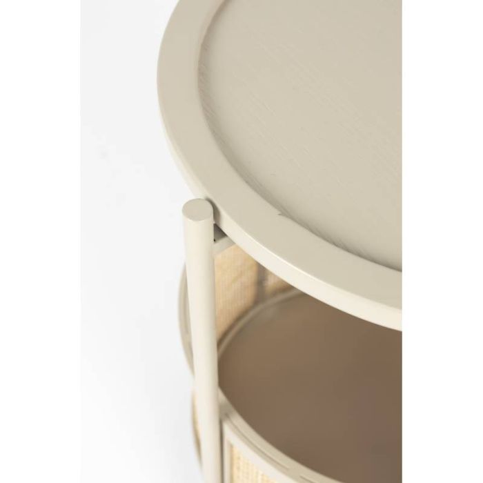 Mesa Auxiliar Makoto Color Beige, 50 Cm