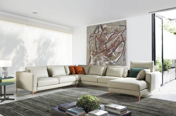 Sofá 3 Plazas Gris Hermes 272 CM
