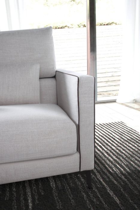 Sofá 3 Plazas Gris Hermes 272 CM