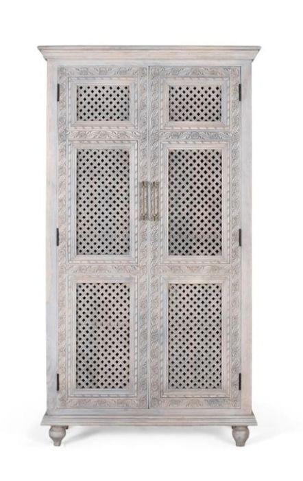 Armario blanco lavado vintage 2 puertas