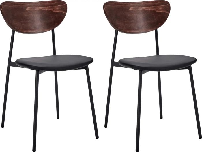 J/2 Silla Comedor Must Natural Negro