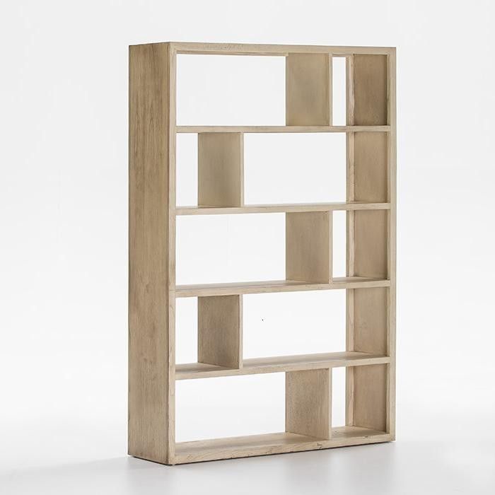Estantería Madera Blanco Velado.