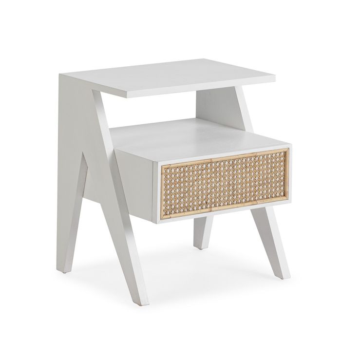Mesita de Noche Estilo Nórdico-Moderno, 49 Cm