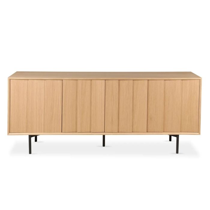 Aparador 4 Puertas Hyma Diseño Entablillado, 200 Cm