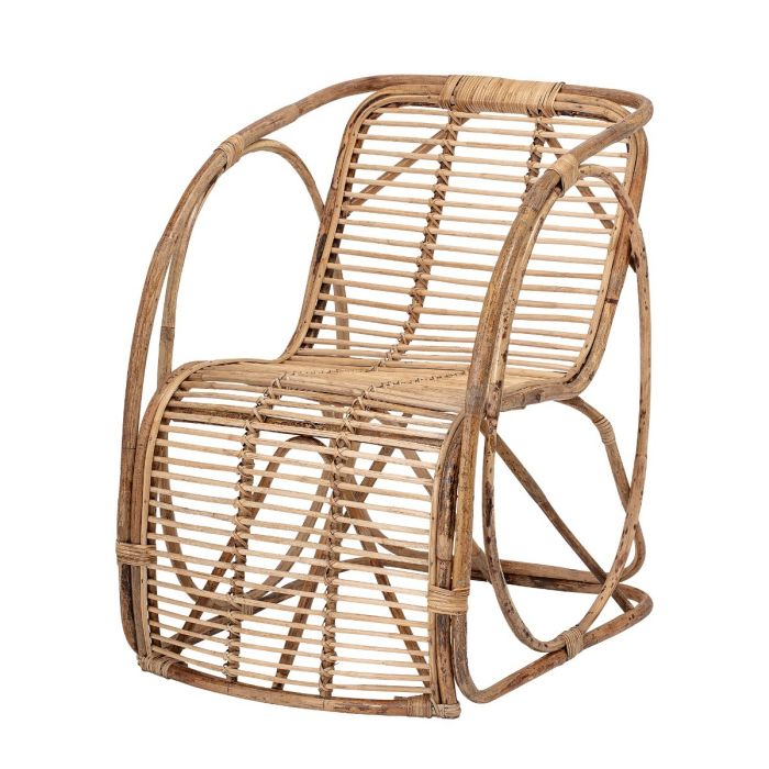 Sillón Escandinavo Bambu Natural, Salón 79 Cm