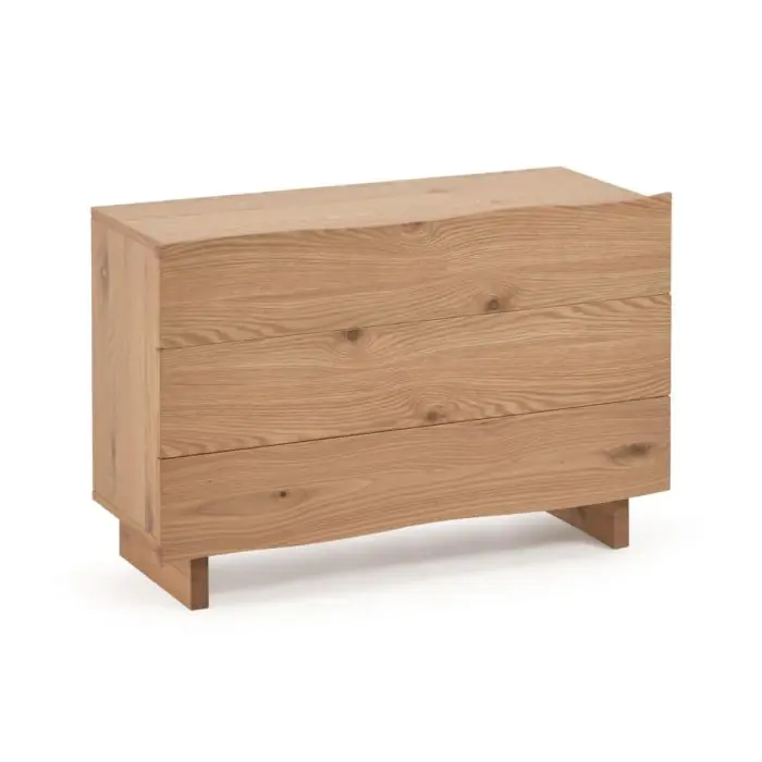 Cómoda Rasha 3 Cajones Roble Natural, 104 Cm
