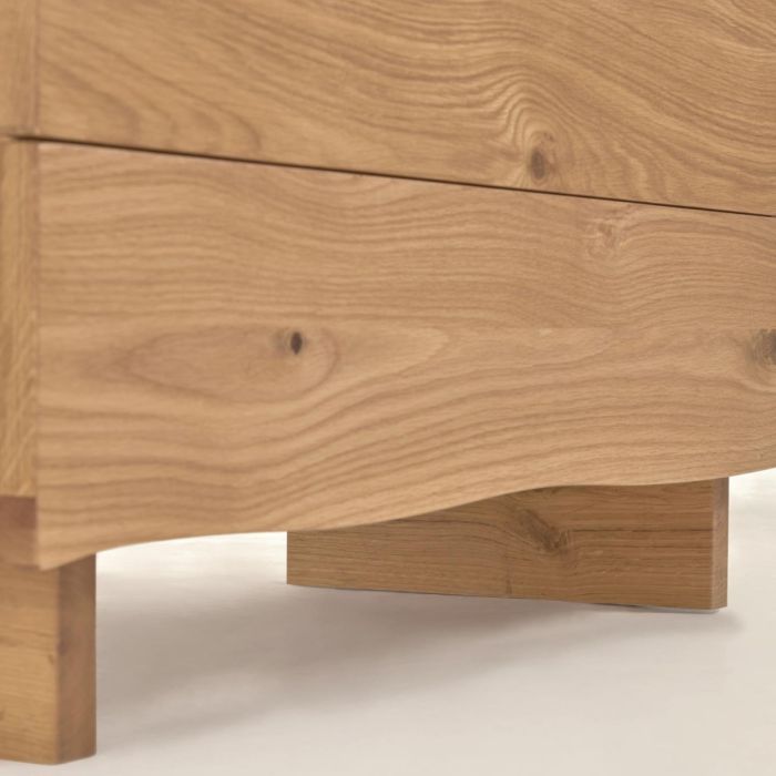 Cómoda Rasha 3 Cajones Roble Natural, 104 Cm