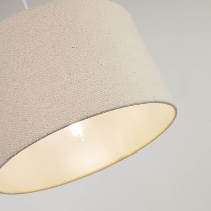 Pantalla Lámpara Techo Lino Beige, 50 Cm