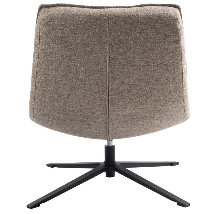 Sillón Giratorio Tejido Color Arena, 73 Cm