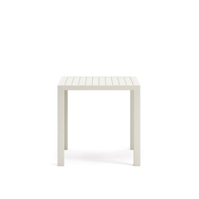 Mesa Exterior Culip Estilo Nórdico-Moderno Blanco, 77 Cm