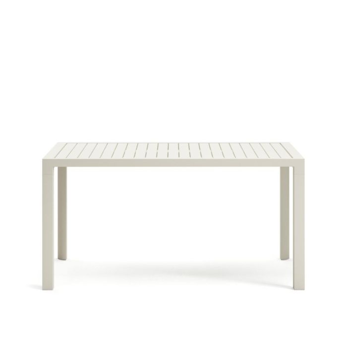 Mesa Exterior Culip Estilo Nórdico-Moderno Blanco, 150 Cm