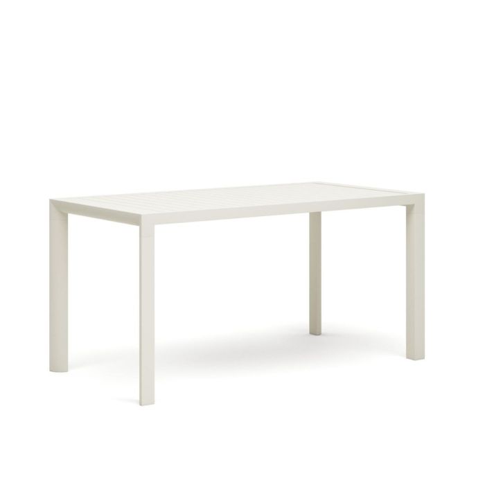 Mesa Exterior Culip Aluminio Acabado Blanco, 150 Cm