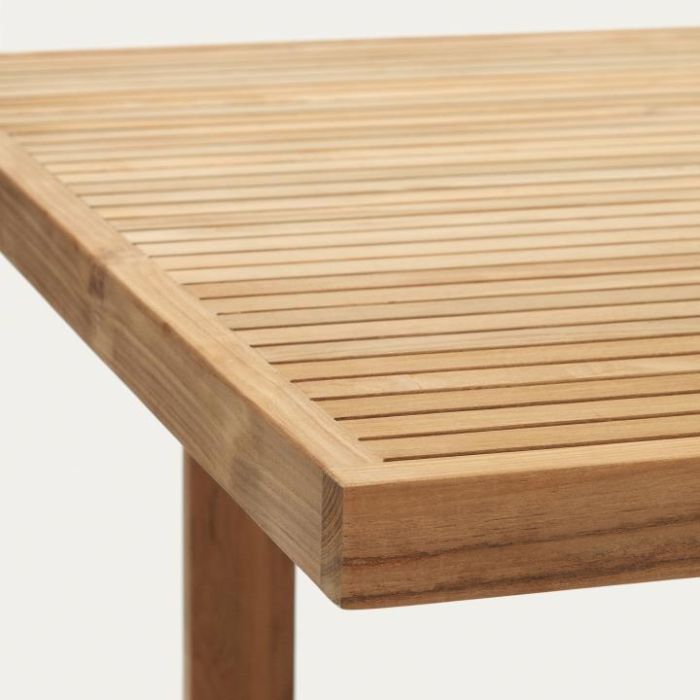 Mesa Exterior Madera Teca Reciclada Natural, 180 Cm