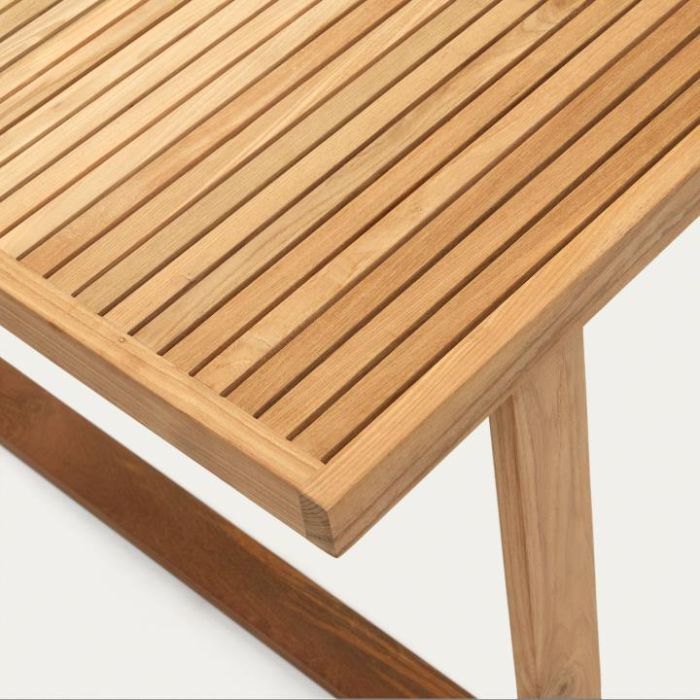 Mesa Exterior Madera Teca Reciclada Natural, 180 Cm