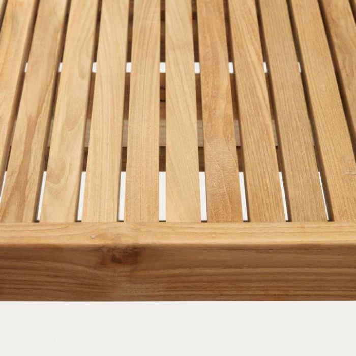 Mesa Exterior Madera Teca Reciclada Natural, 180 Cm