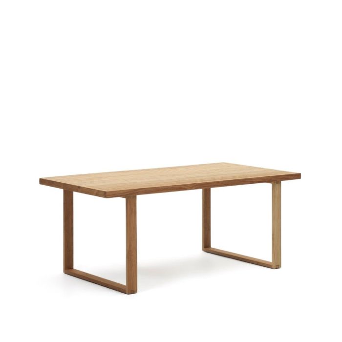 Mesa Exterior Canadell Estilo Nórdico Natural Madera Teca Reciclada, 180 Cm