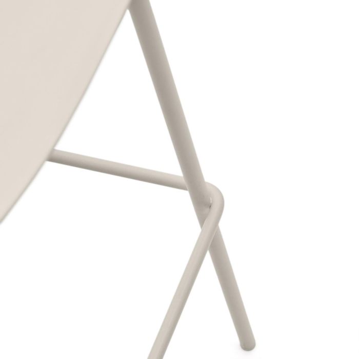 Taburete Bar Beige Patas Acero, 47 Cm