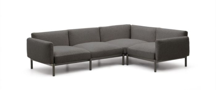 Sofá Modular Rinconero Sorells 5 plazas Gris