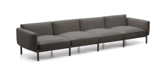 Sofá Modular Sorells 4 plazas Gris