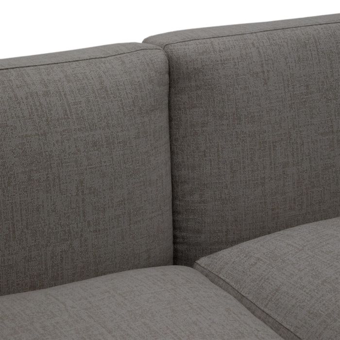 Sofá Modular Exterior 4 Plazas Tapizado Gris Aluminio Gris, 370 Cm