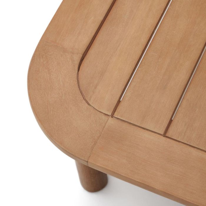 Set 2 Sillones Sofá 2 plazas Mesa Centro Madera Eucalipto, 195 Cm