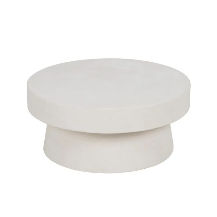 Mesa de centro nórdica en dm blanco.