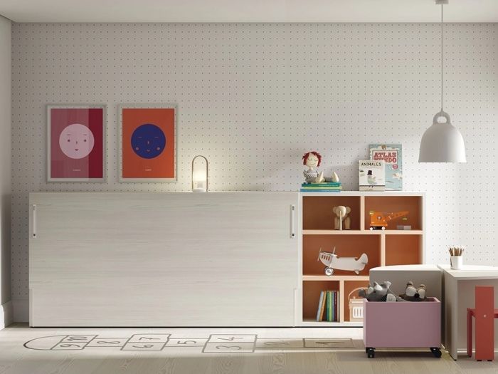 Cama abatible horizontal con almacenaje lateral Up & Down