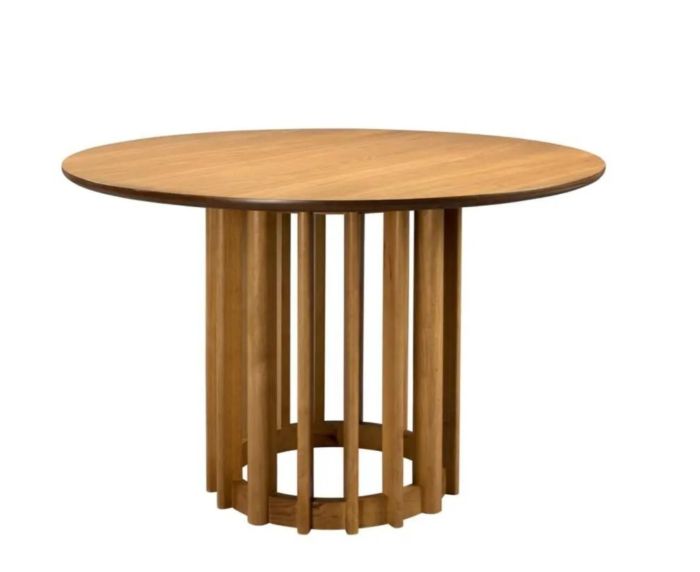 Mesa de Comedor Barlet Chapa Madera Roble, 120 Cm