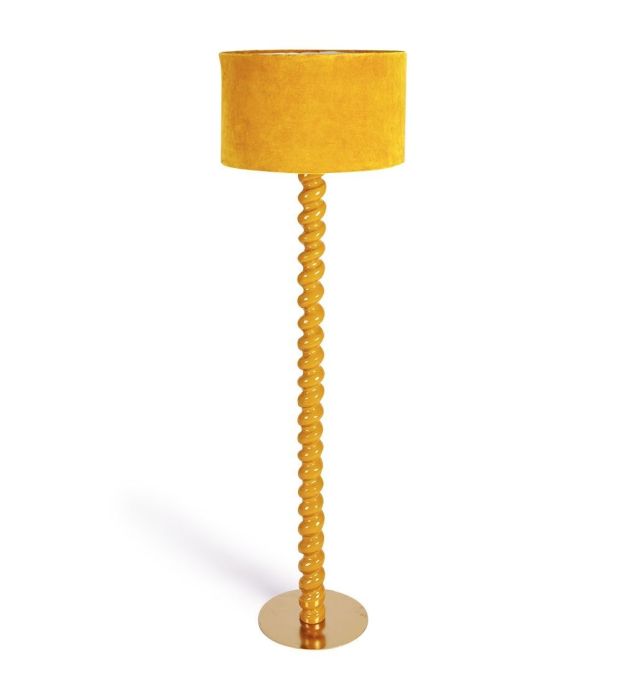 Lámpara de pie Koloa Amarilla, 45 Cm
