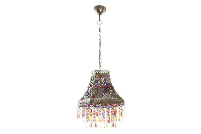 Lámpara De Techo Metal Cobrizo Acrílico, 28 Cm