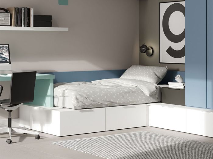 Camas Modular Juvenil Esquina Kubox 
