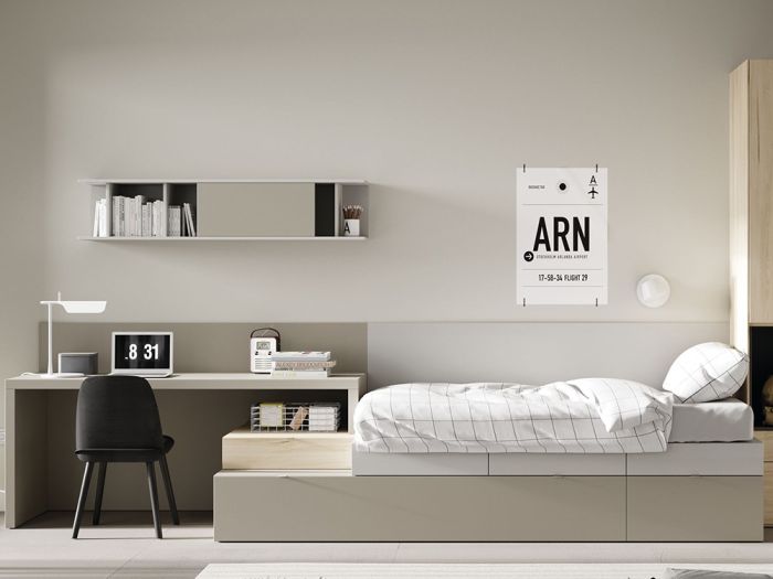 Cama Nido Modular con Cajones Kubox Zona Joven