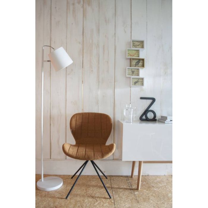 Lámpara de Pie Nórdica Buckle Blanca, 150 Cm