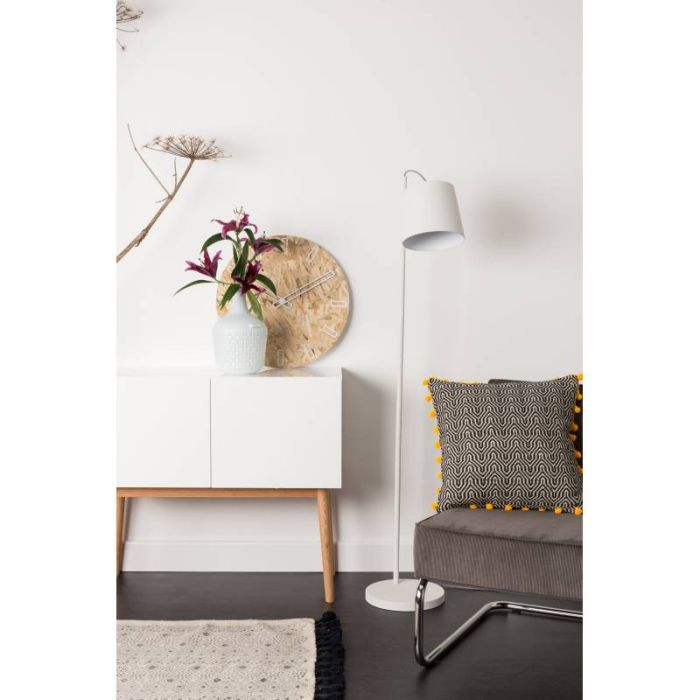 Lámpara de Pie Blanca Hierro, 150 Cm