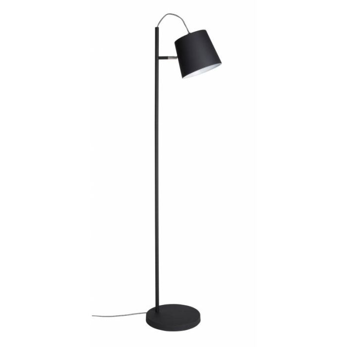 Lámpara de Pie Buckle Head Hierro Blanco Negro, 28 Cm