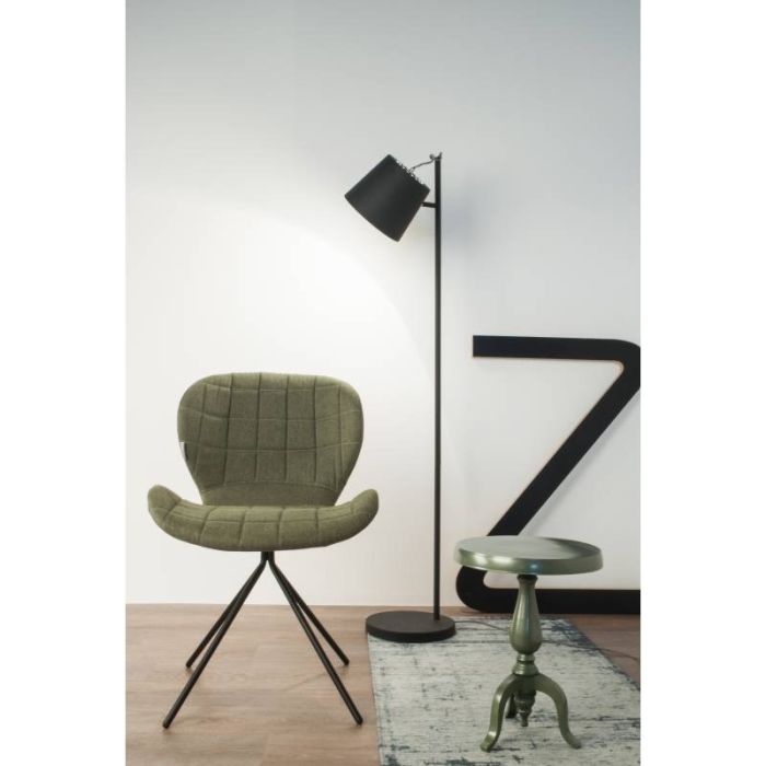 Lámpara de Pie Hierro  Negro, 28 Cm