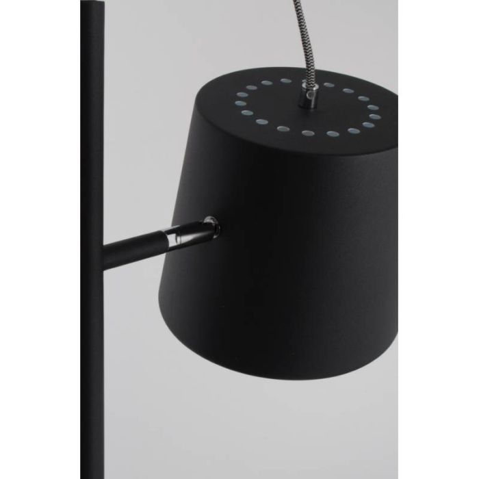 Lámpara de Pie Hierro  Negro, 28 Cm