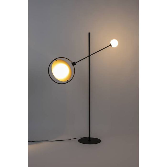 Lámpara de Pie Sirio Estilo Art Decó Cristal Hierro 