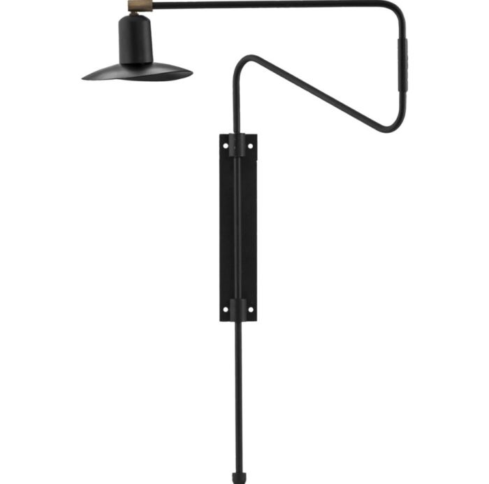 Aplique Pared Swing Negro