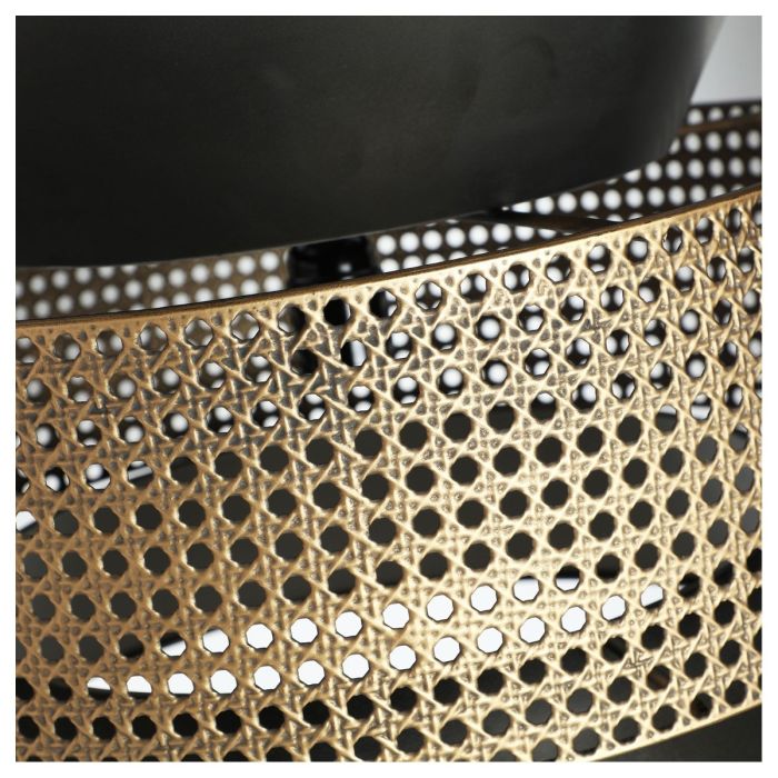 Lámpara de Techo Vische Negro/Oro, 36 Cm