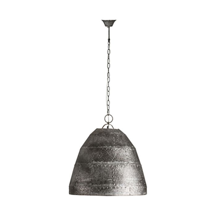 Lámpara De Techo Industrial De Metal Gris, Para Salón 