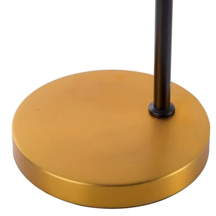 Lámpara de Sobremesa Negro/Oro, 60 Cm