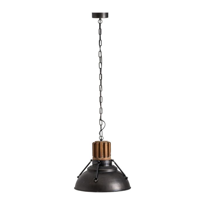 Lámpara De Techo De Diseño Industrial Metal Marrón, Ébanol 41 Cm