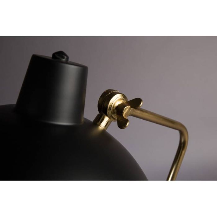 Lámpara de Sobremesa Devi Negro/Oro, 52 Cm
