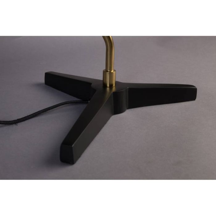 Lámpara de Sobremesa Hierro Negro/Oro, 52 Cm
